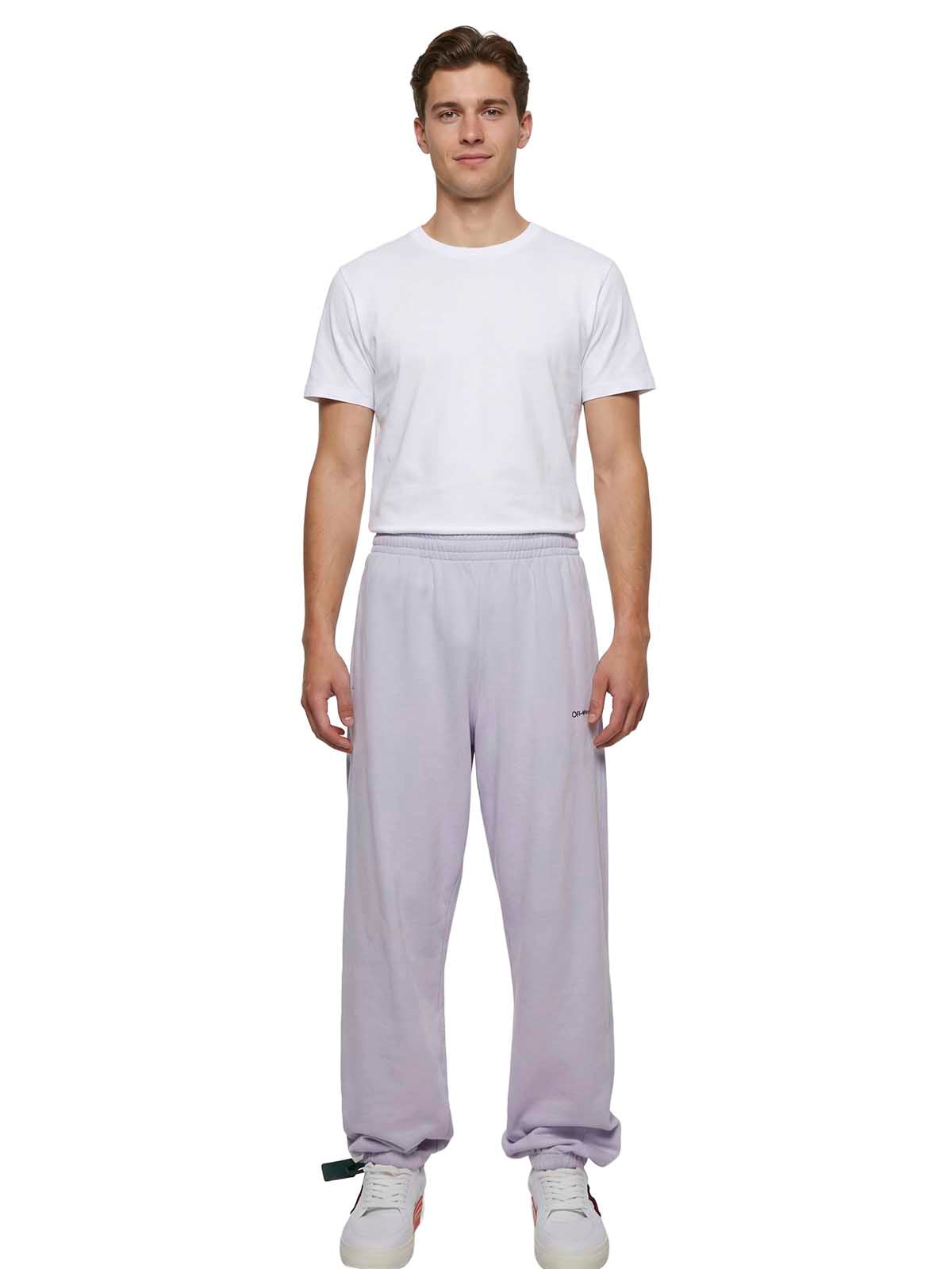 Off-white Caravag Diag Slim Sweatpant Mens Style : Omch029f22fle00