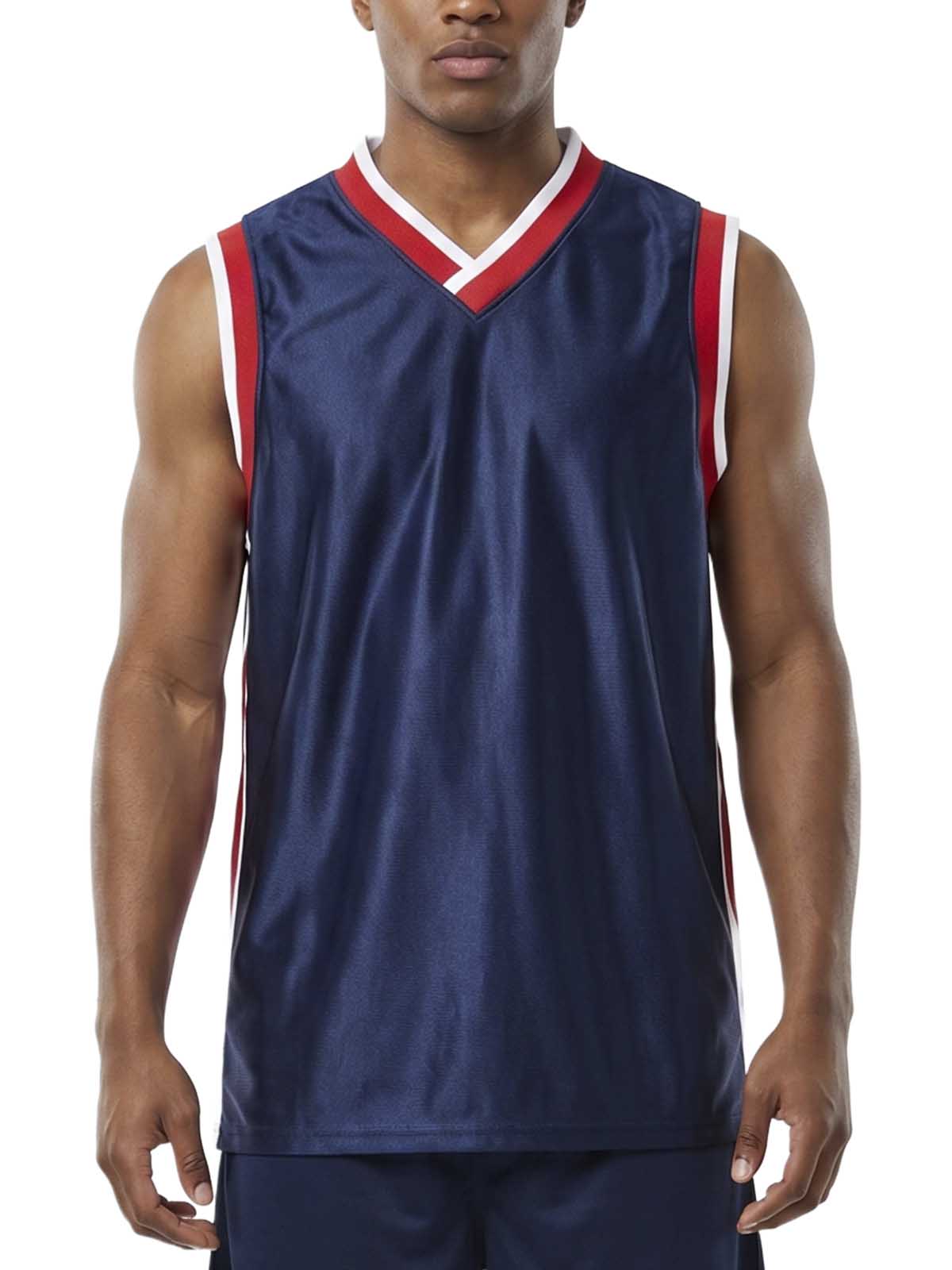 Augustia Sportswear Youth Tri-color Dazzle Sleeveless Basketball Game Jersey Big Kids Style : 778