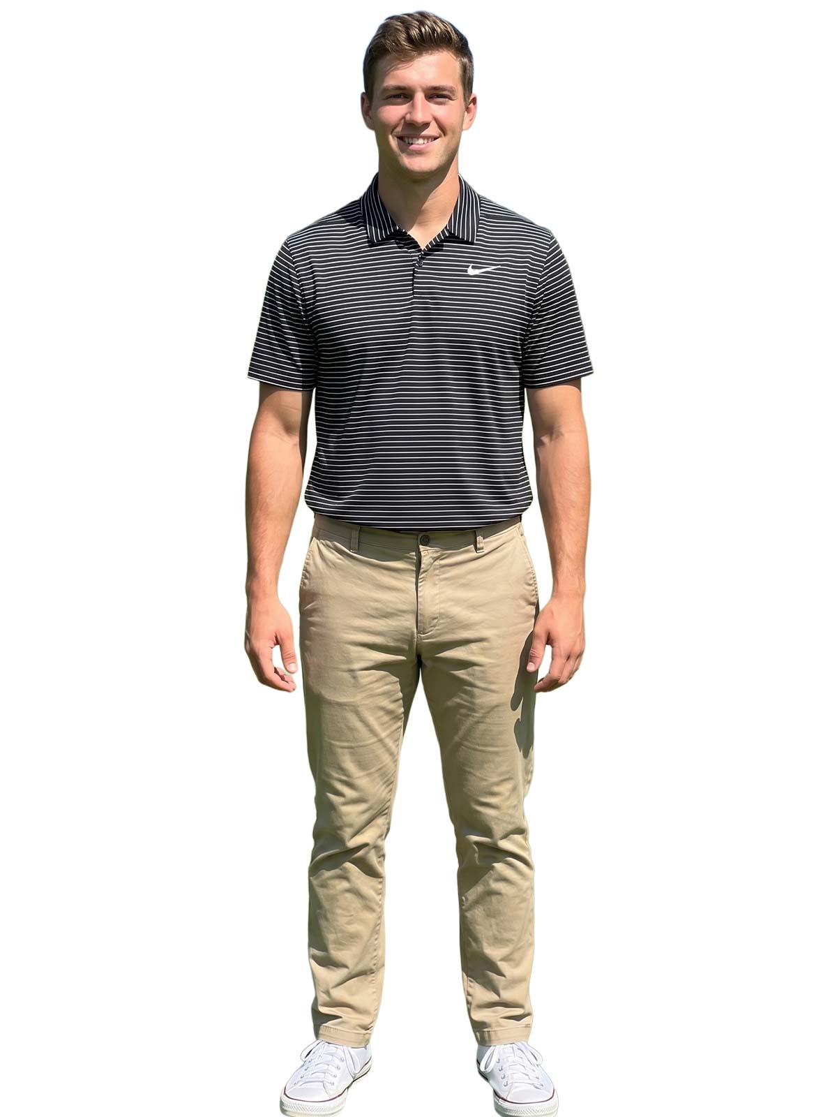 Nike Dri-fit Striped Golf Polo Mens Style : Aj5482