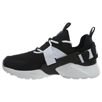 Nike Air Huarache City Low Athletic Shoes Black White  Womens Style :AH6804