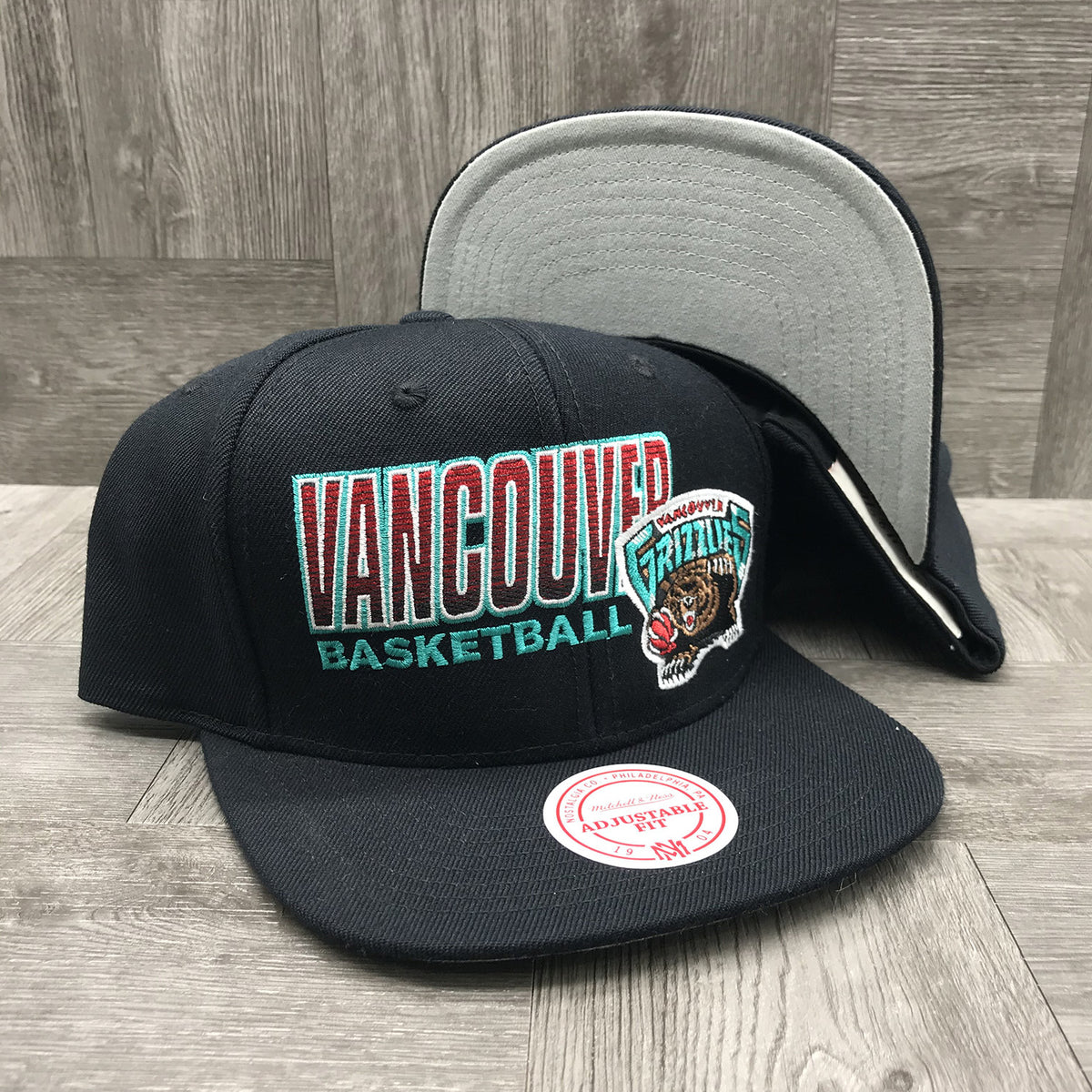 Mitchell&amp;ness Vamcouver Grizzlies Score Keeper Snapback   Unisex Style : Bh71m6