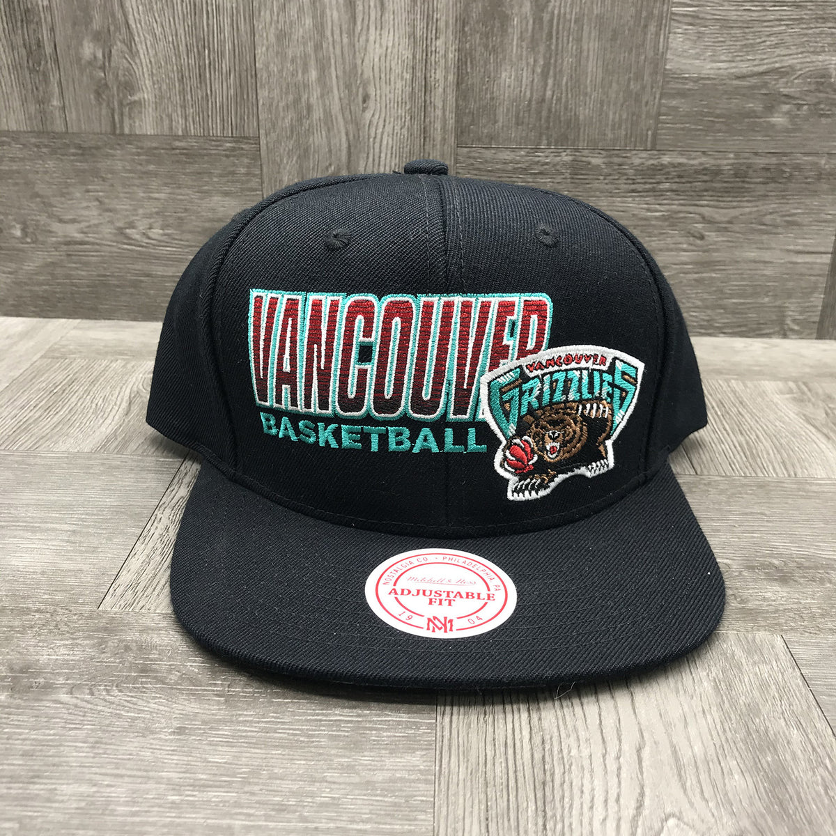 Mitchell&amp;ness Vamcouver Grizzlies Score Keeper Snapback   Unisex Style : Bh71m6