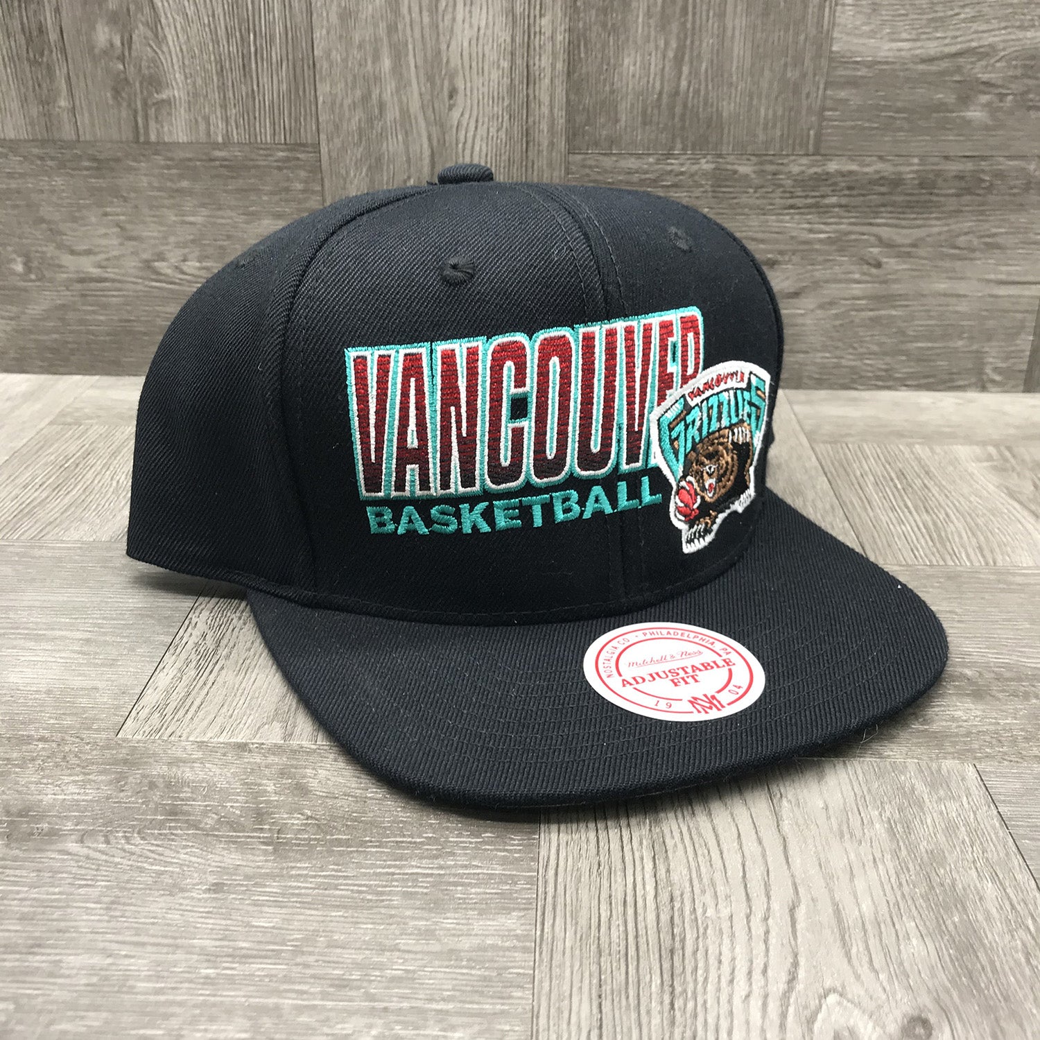Mitchell&amp;ness Vamcouver Grizzlies Score Keeper Snapback   Unisex Style : Bh71m6