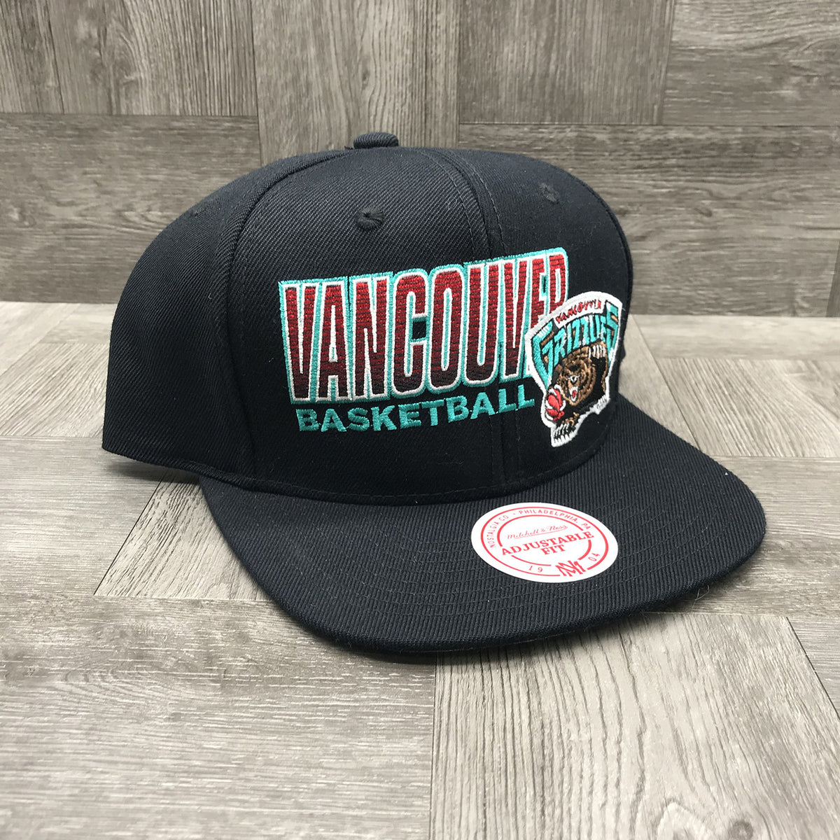 Mitchell&amp;ness Vamcouver Grizzlies Score Keeper Snapback   Unisex Style : Bh71m6