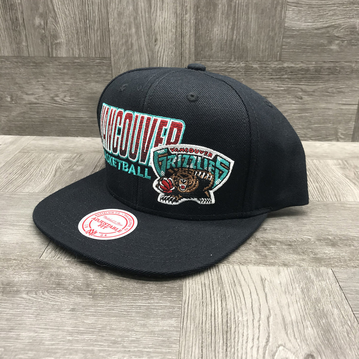 Mitchell&amp;ness Vamcouver Grizzlies Score Keeper Snapback   Unisex Style : Bh71m6