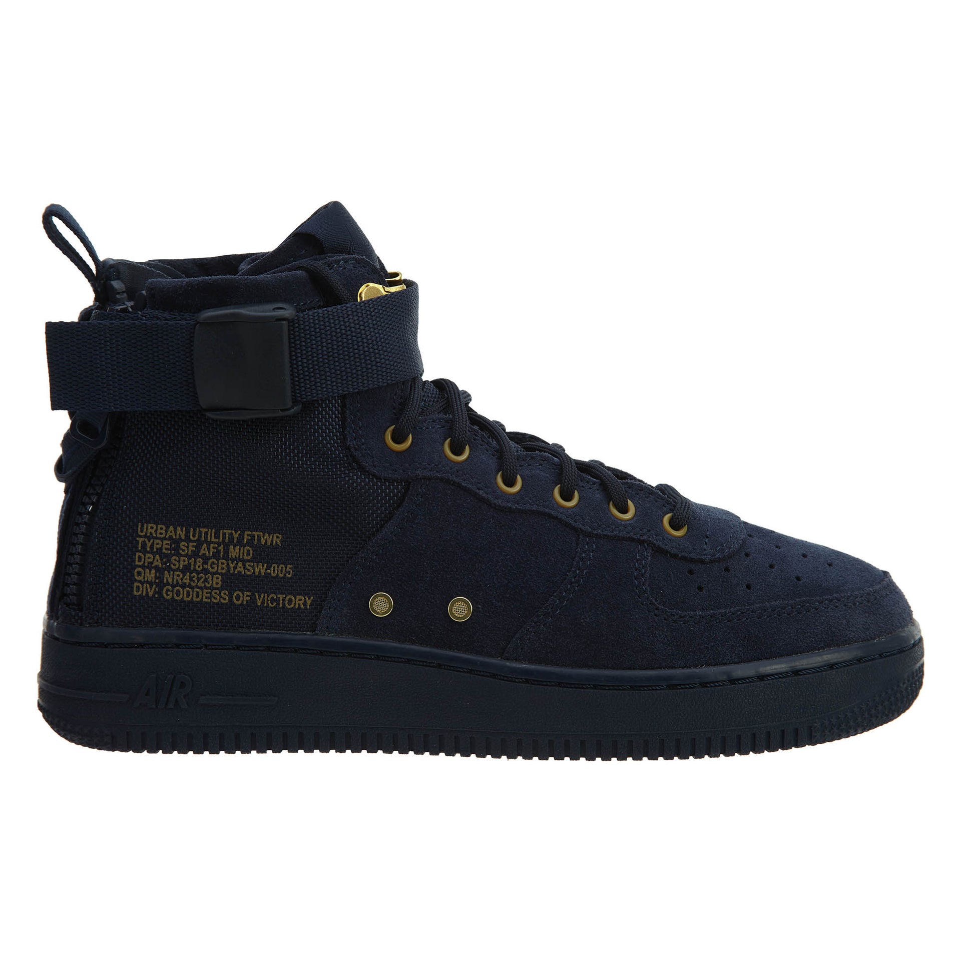Nike SF Af1 Mid Big Kids Shoes Obsidian Blue/Black  Boys / Girls Style :AJ0424
