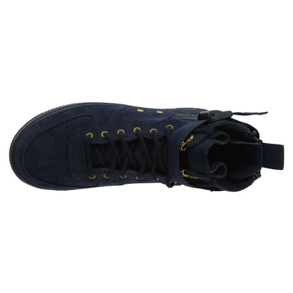 Nike SF Af1 Mid Big Kids Shoes Obsidian Blue/Black  Boys / Girls Style :AJ0424