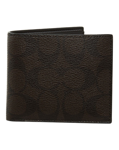 Coach Double Bill Signature Pvc Wallet Mens Style : F75083