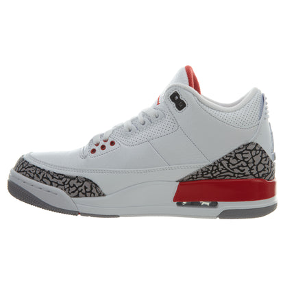 Air Jordan 3 Retro "katrina" - white/fire red Mens Style :136064