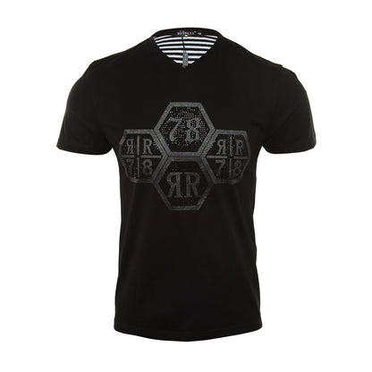 Rivelli S/s V-neck Hex Stones Tee Mens Style : R1807
