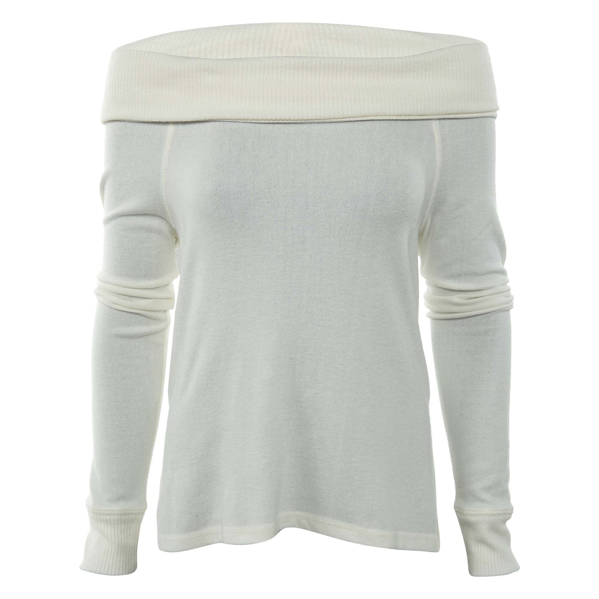 Abercrombie & Fitch Cozy Off-the-shoulder Tee Womens Style : 139-516-0460