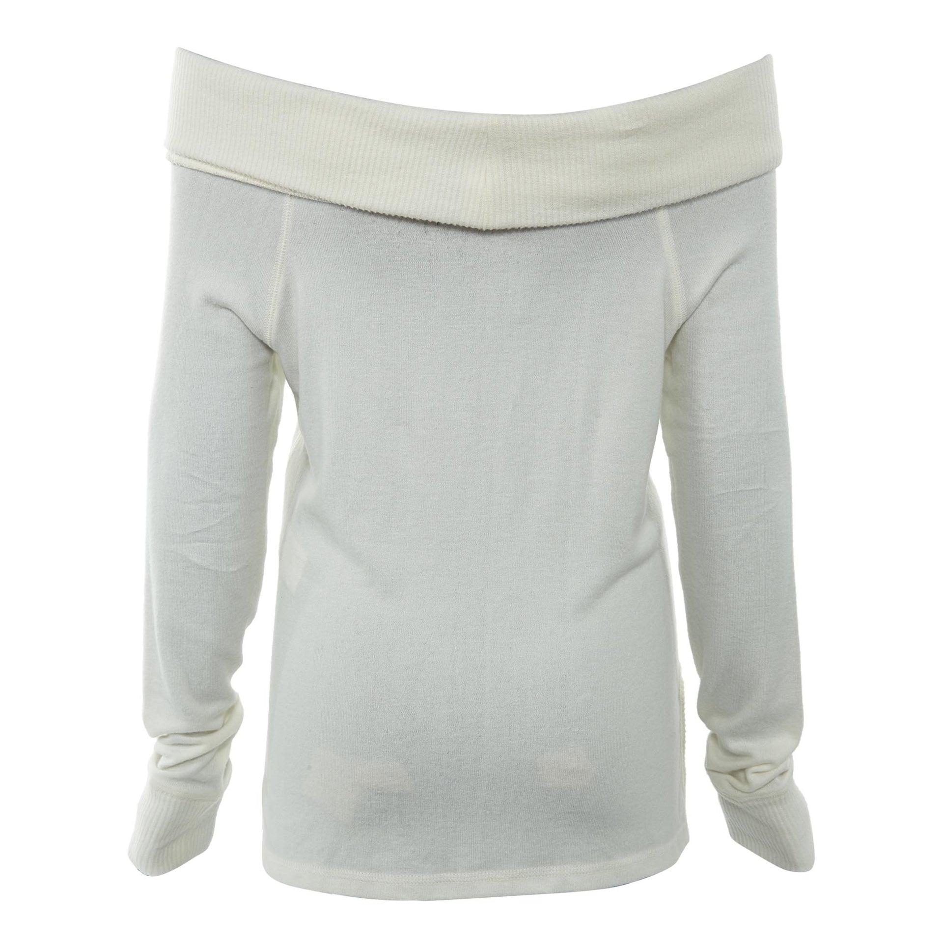 Abercrombie & Fitch Cozy Off-the-shoulder Tee Womens Style : 139-516-0460