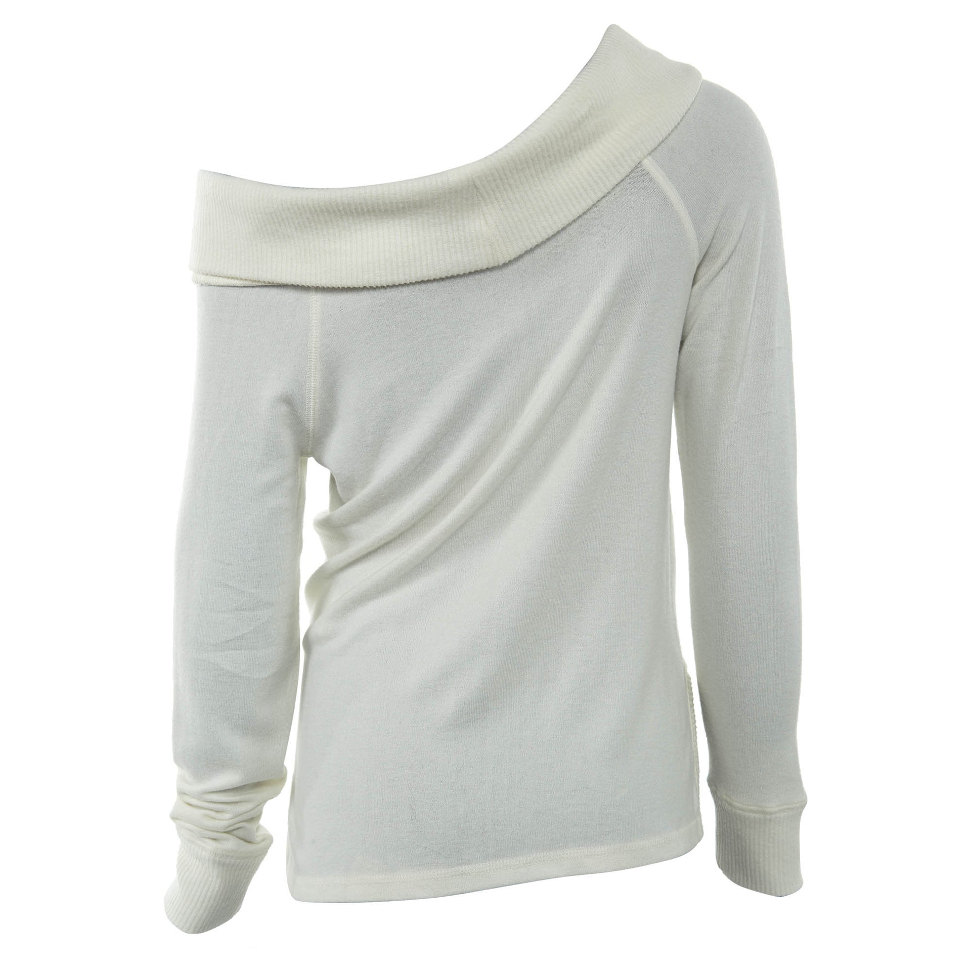 Abercrombie & Fitch Cozy Off-the-shoulder Tee Womens Style : 139-516-0460