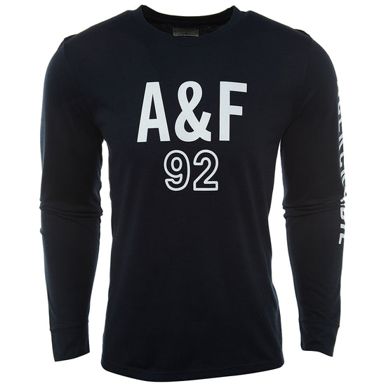 Abercrombie & Fitch Printed Long Sleeve Crew Neck T-shirt Mens Style : 175-123-0063
