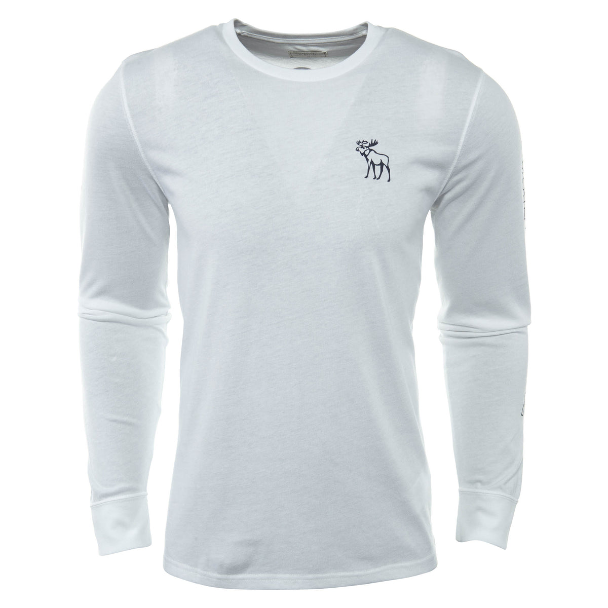 Abercrombie &amp; Fitch Long-sleeve Graphic Crew Neck T-shirt Mens Style : 175-123-0060