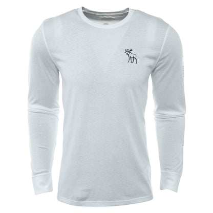 Abercrombie &amp; Fitch Long-sleeve Graphic Crew Neck T-shirt Mens Style : 175-123-0060