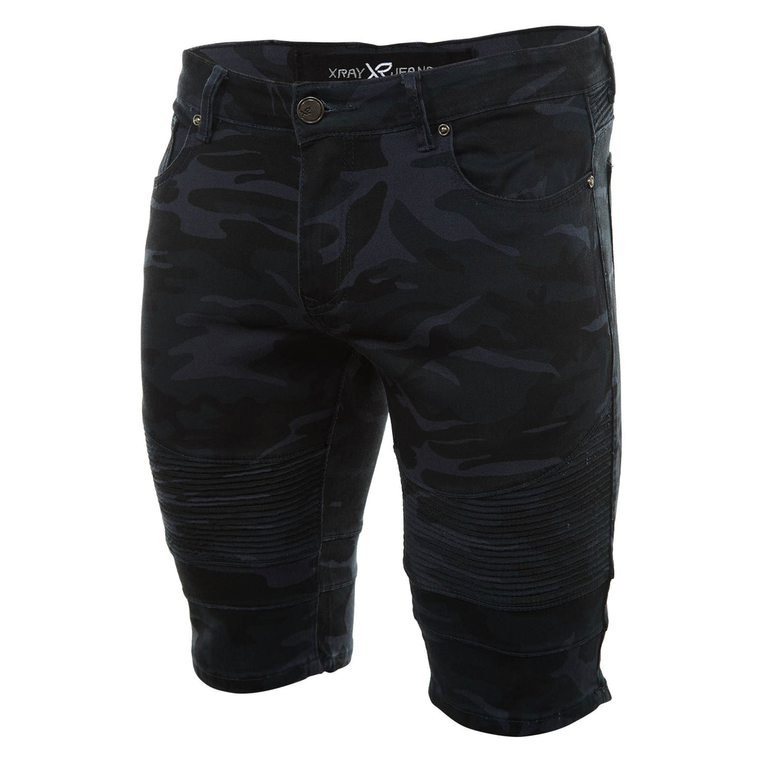 X-ray Jeans Camo Moto Shorts Mens Style : Xms-9732
