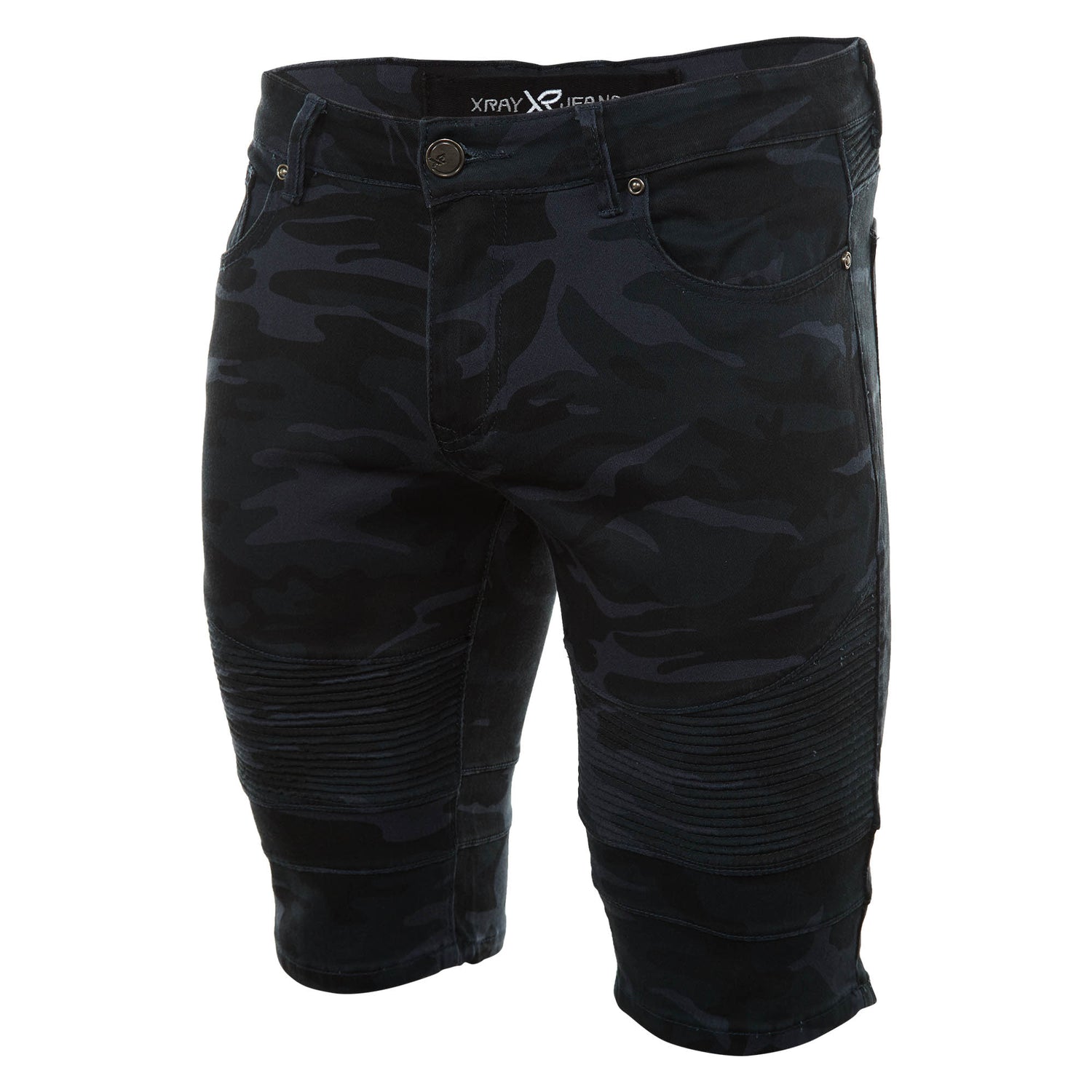 X-ray Jeans Camo Moto Shorts Mens Style : Xms-9732