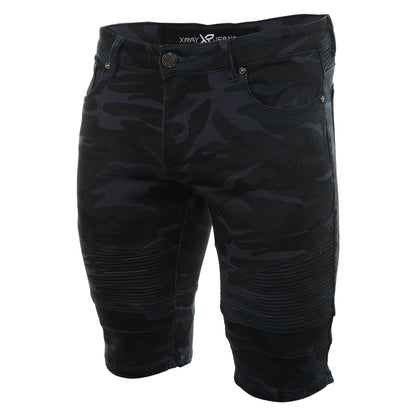 X-ray Jeans Camo Moto Shorts Mens Style : Xms-9732
