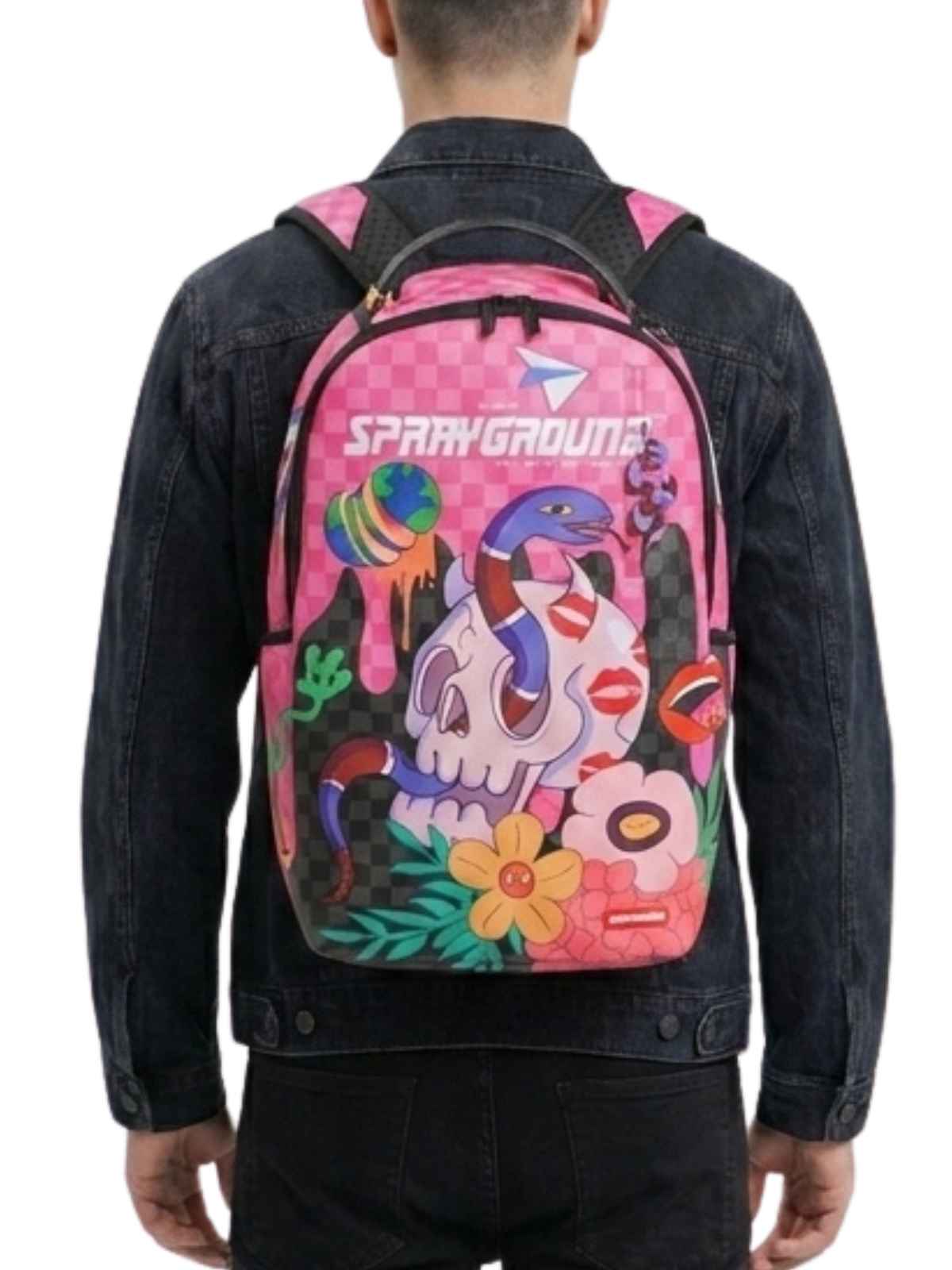 Sprayground Wtf Skull Drip Dlxsv Backpack Unisex Style : 910b7604nsz