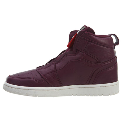 Air Jordan 1 High Zip Premium Bordeaux Womens Style :AT0575