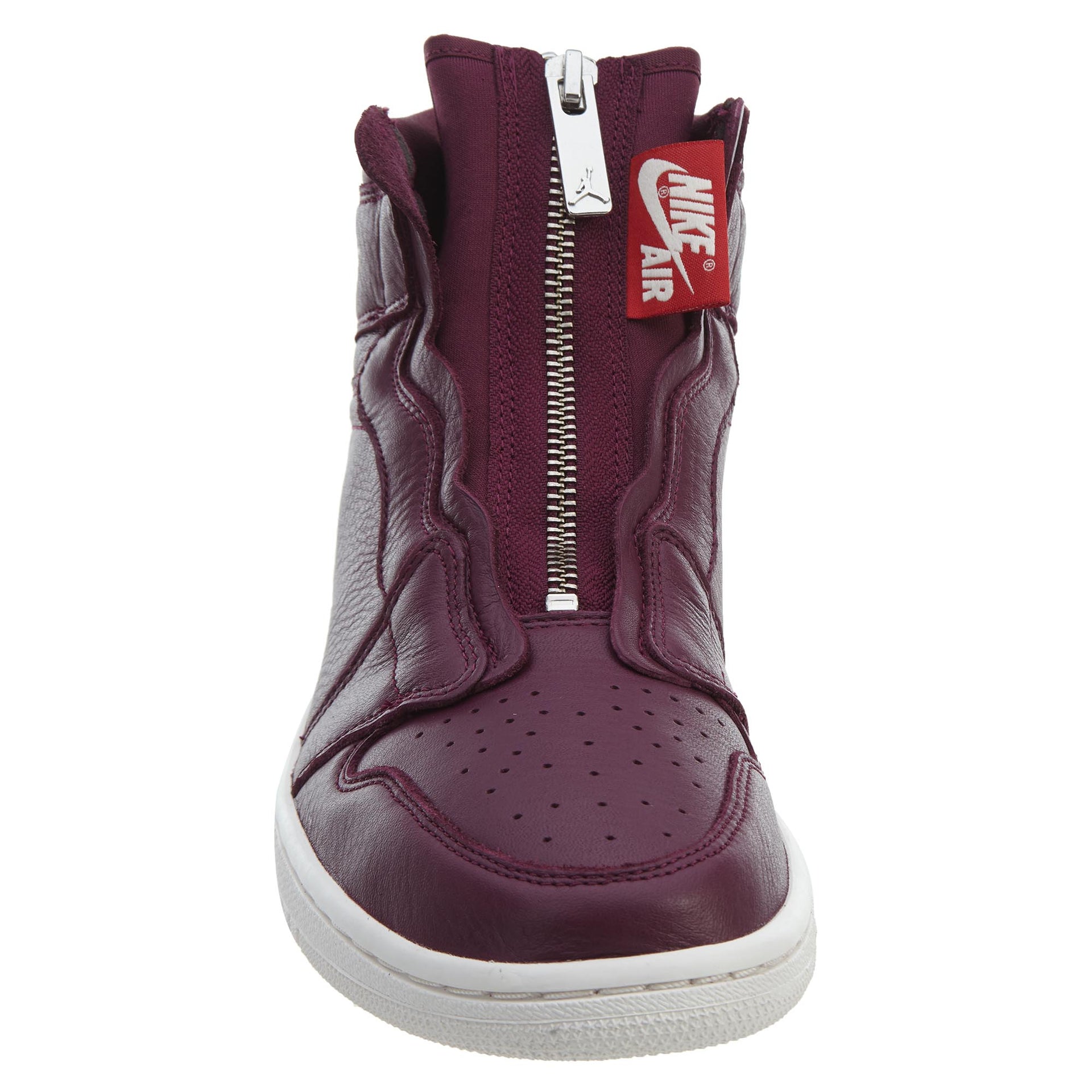 Air Jordan 1 High Zip Premium Bordeaux Womens Style :AT0575