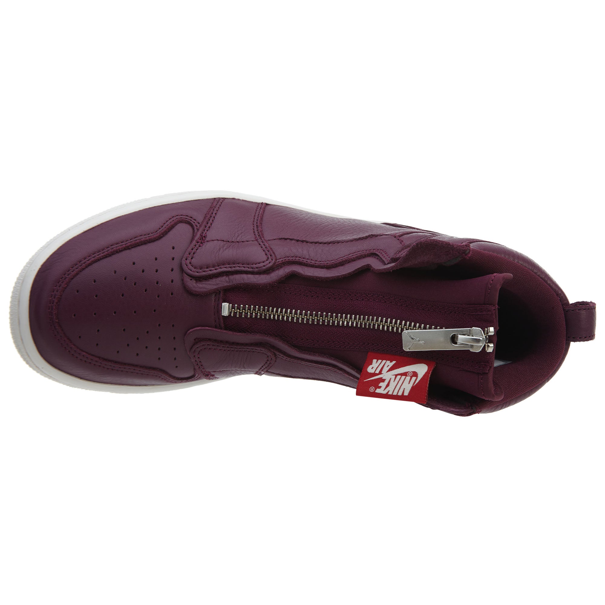 Air Jordan 1 High Zip Premium Bordeaux Womens Style :AT0575