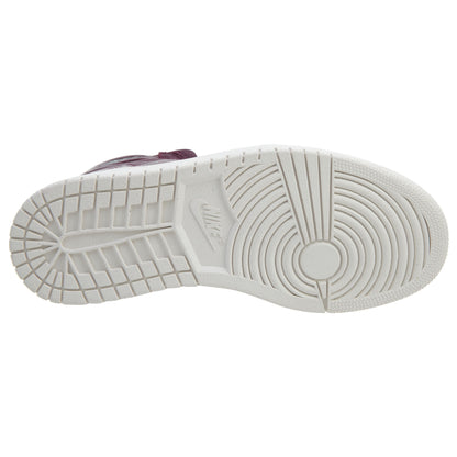 Air Jordan 1 High Zip Premium Bordeaux Womens Style :AT0575