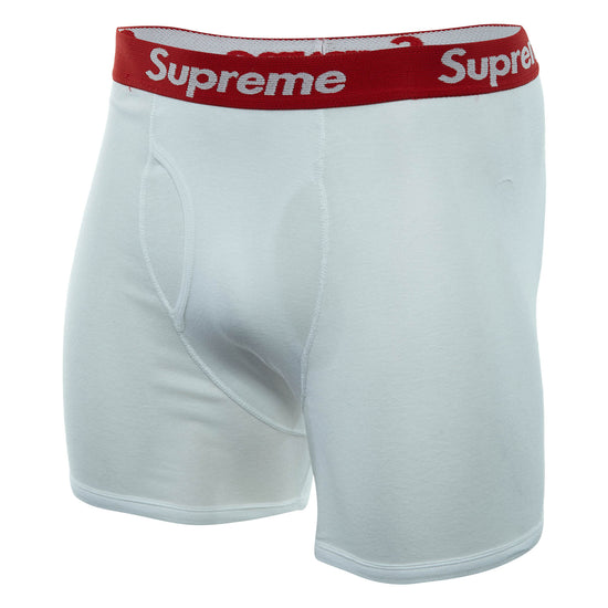 Supreme Hanes Boxer (4 Pack) Briefs White