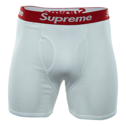 Supreme Hanes Boxer (4 Pack) Briefs White