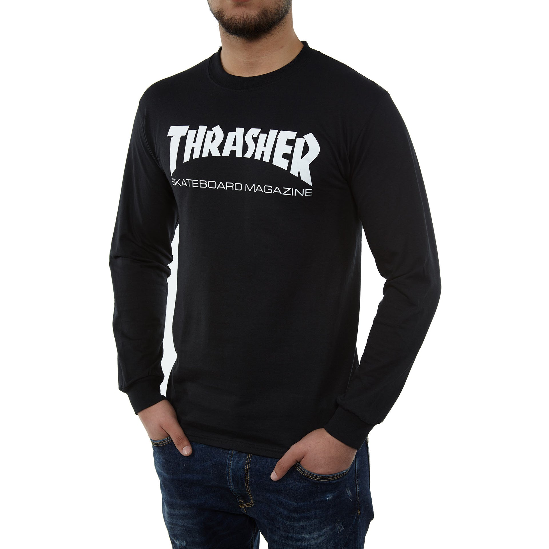 Thrasher Skate Mag Long Sleeve Tee Mens Style : 111107