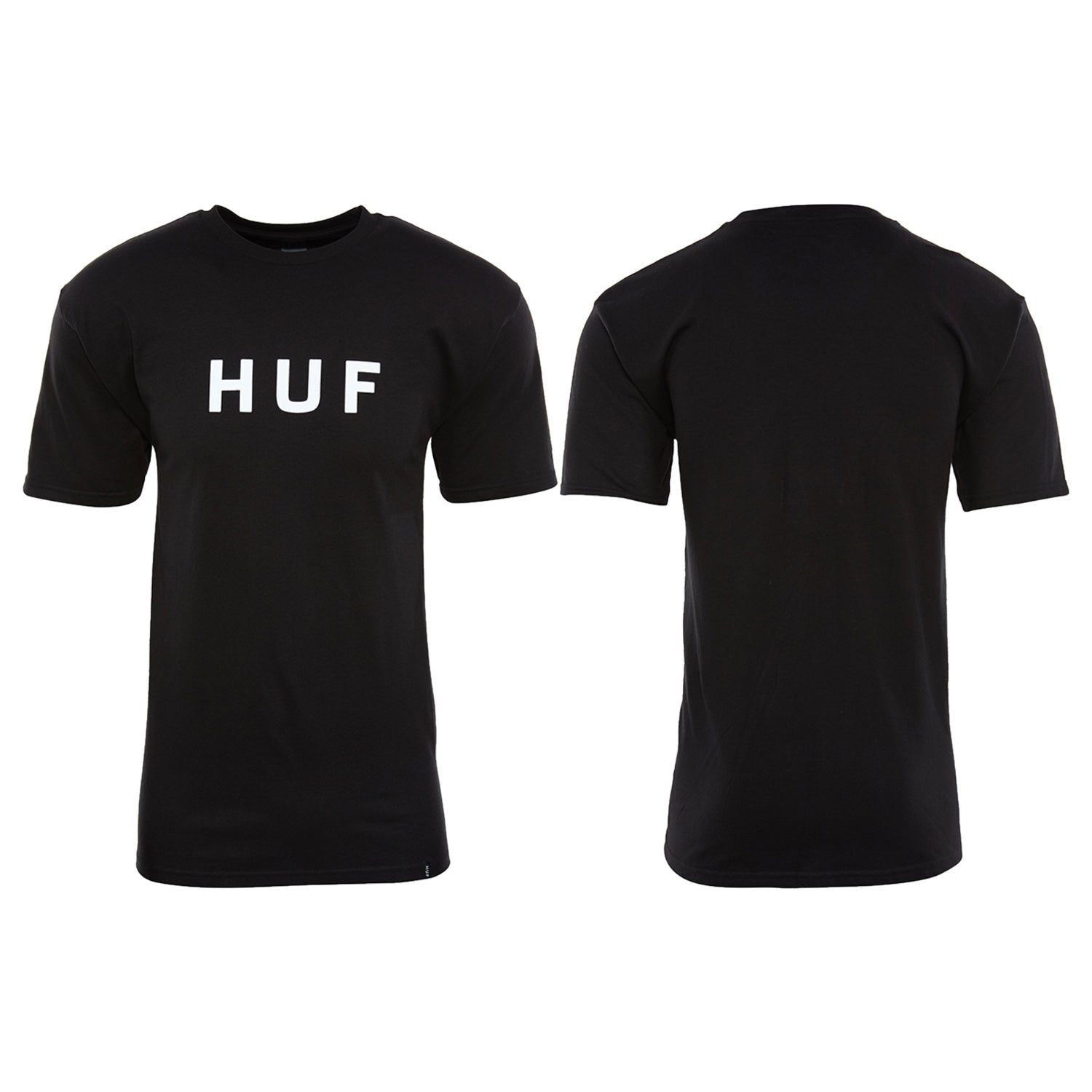 Huf Original Logo Tee Mens Style : Tsbsc111-BLACK