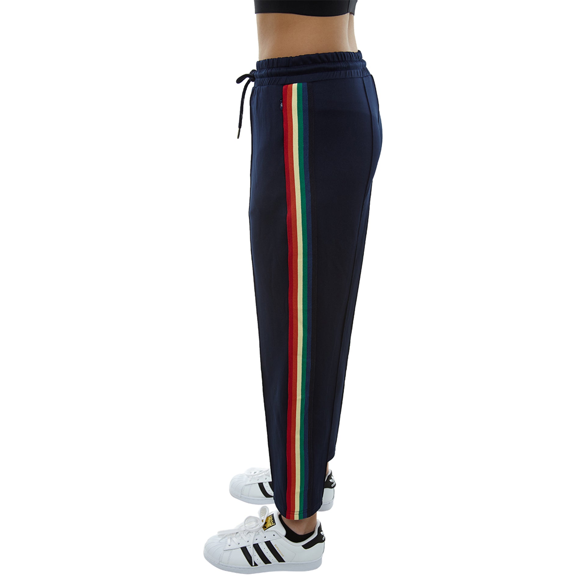 Signature 8 Side Strap Track Pant Womens Style : S8507a-NAVY