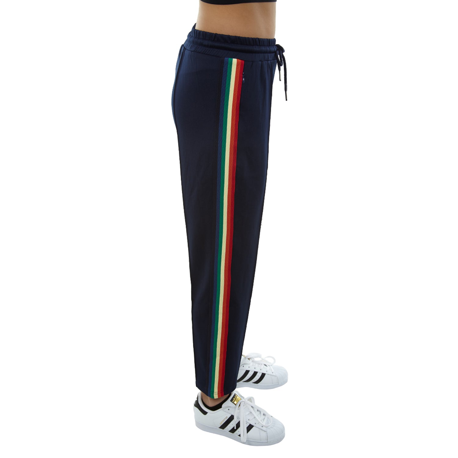 Signature 8 Side Strap Track Pant Womens Style : S8507a-NAVY