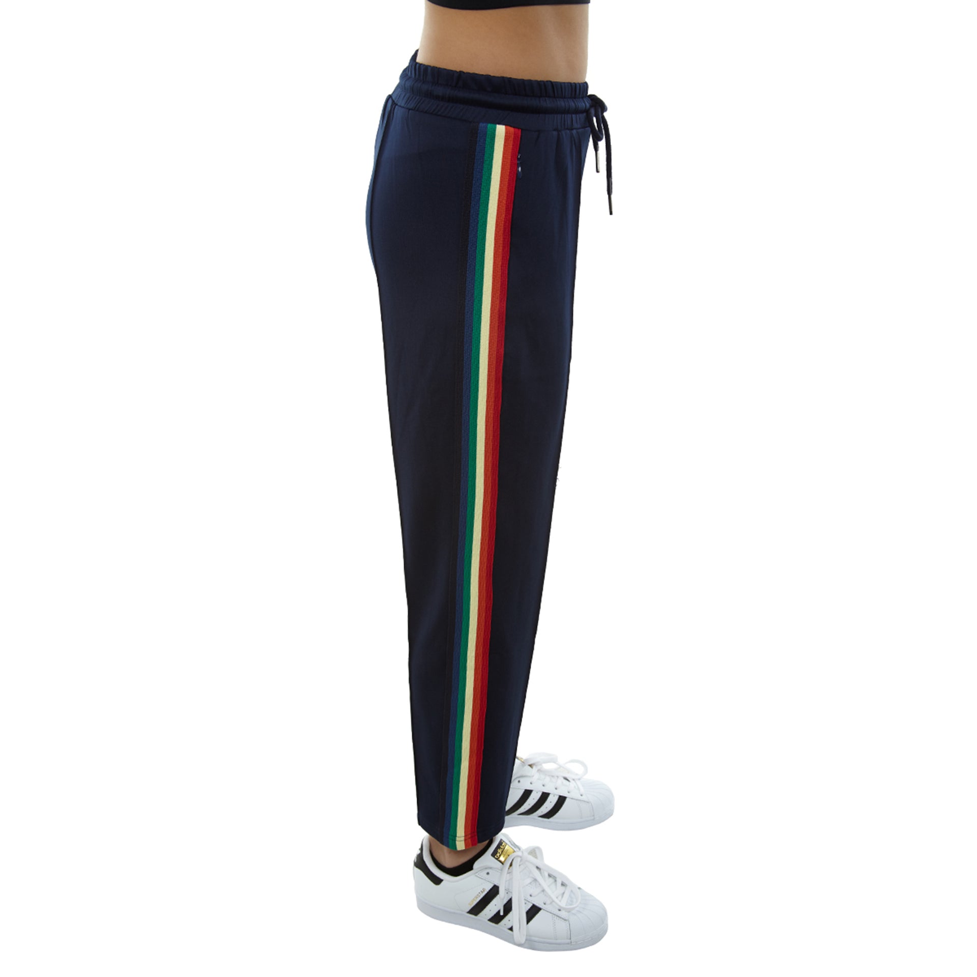 Signature 8 Side Strap Track Pant Womens Style : S8507a-NAVY