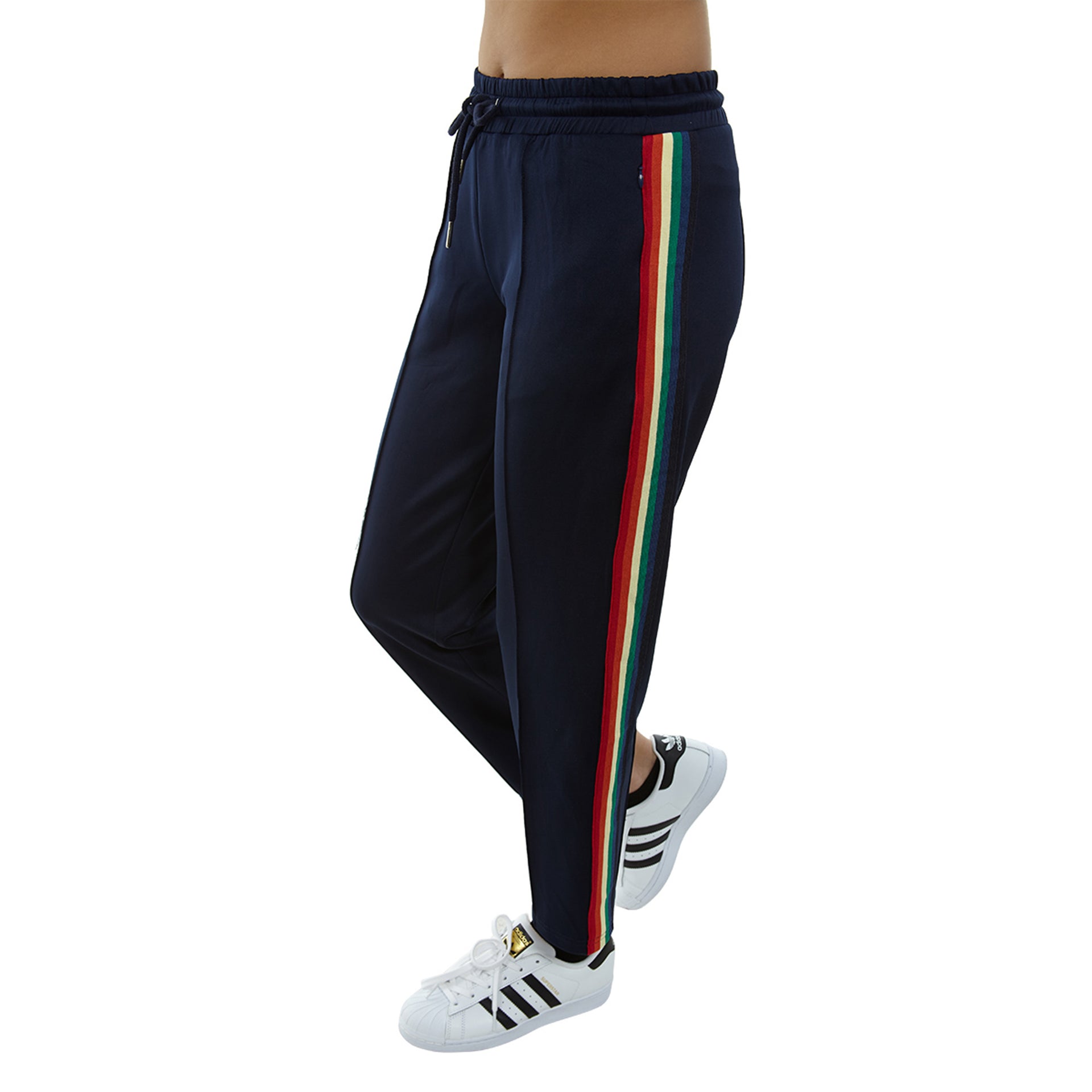 Signature 8 Side Strap Track Pant Womens Style : S8507a-NAVY