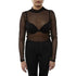 Signature 8 Turtleneck Long Sleeve Tee Womens Style : S1586-BLACK