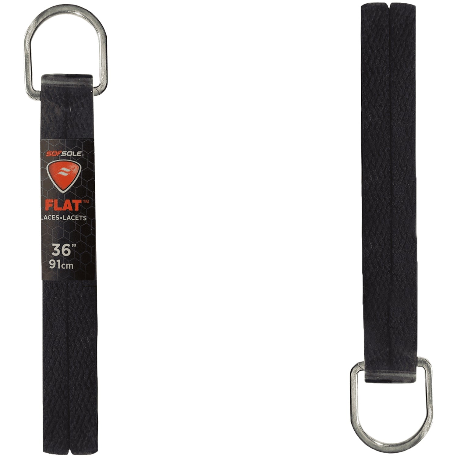Sofsole D-ring Flat Lace 27 Unisex Style : 84836-BLACK