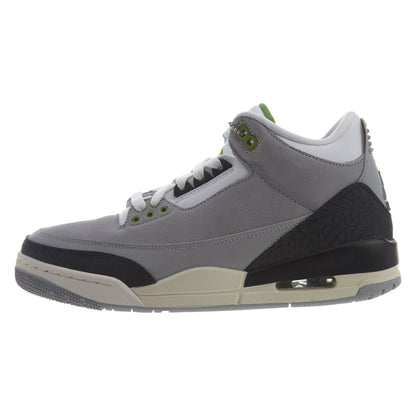 Air Jordan 3 Retro "chlorophyll" - lt smoke Mens Style :136064