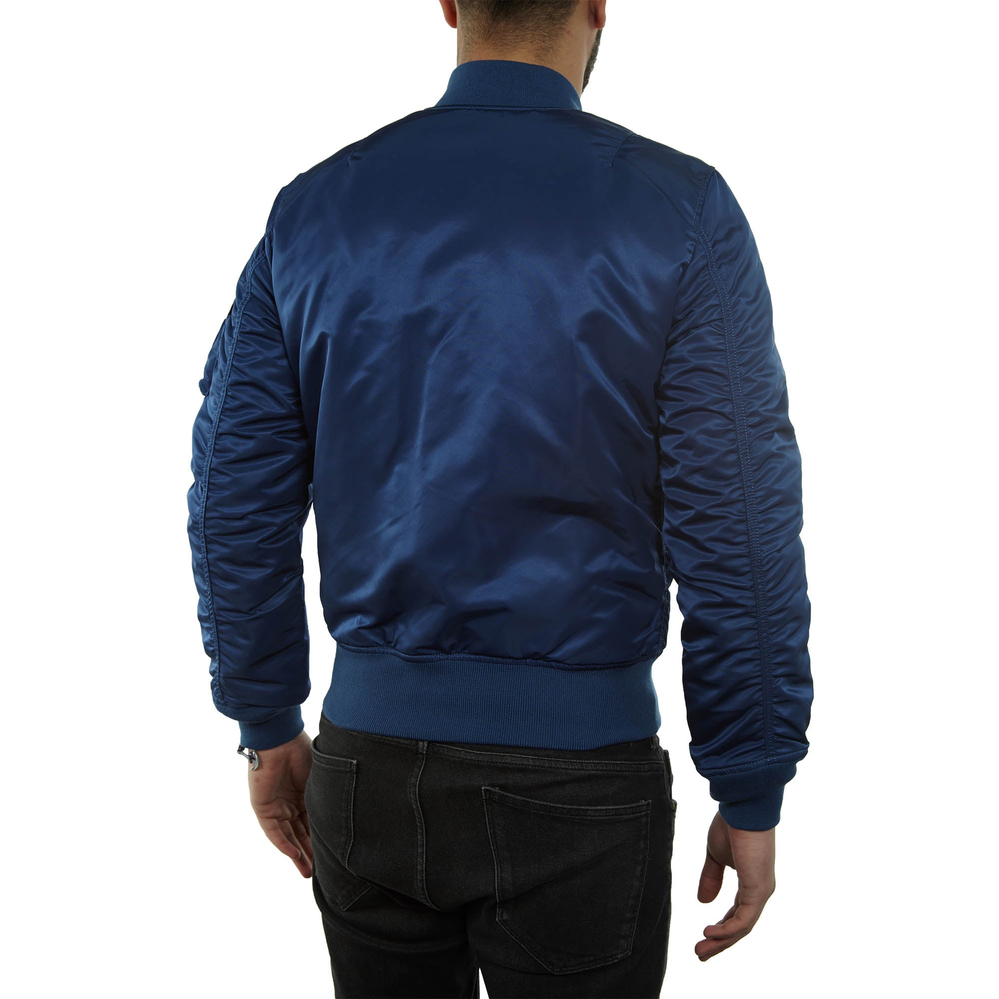 Alpha Industries Ma-1 Slim Fit Jacket Mens Style : Mjm44530c1-BLUE NO.9