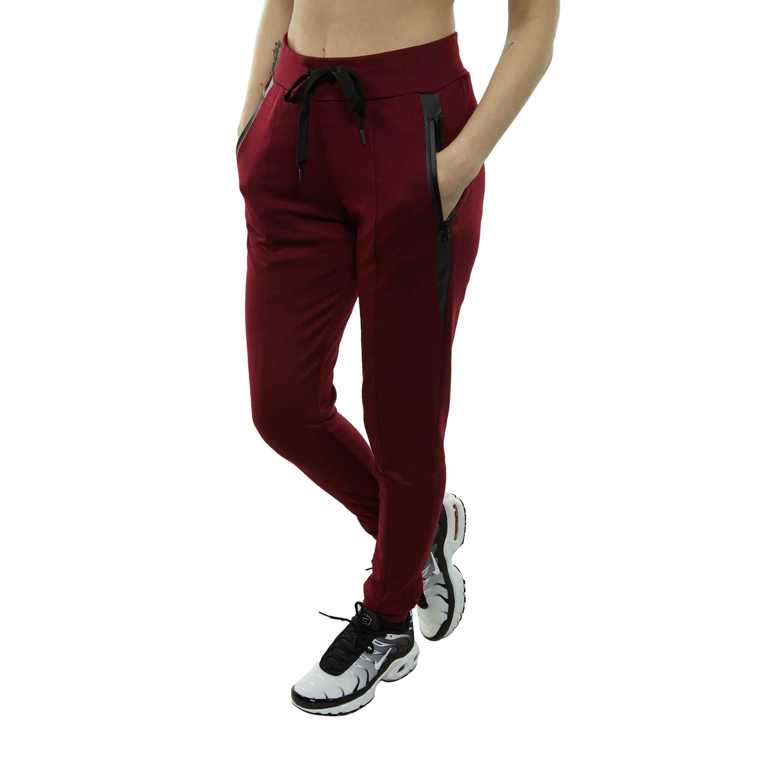 Red Fox Tech Fleece Color Block Bottom Mens Style : St7088p-BU