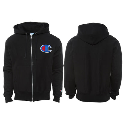 Champion Fleece Full Zip Hoodie Mens Style : Gf69y07476-BKC