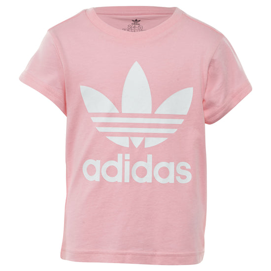 Adidas Trefoil Tee Little Kids Style : Dv2861-LTPINK/WHITE