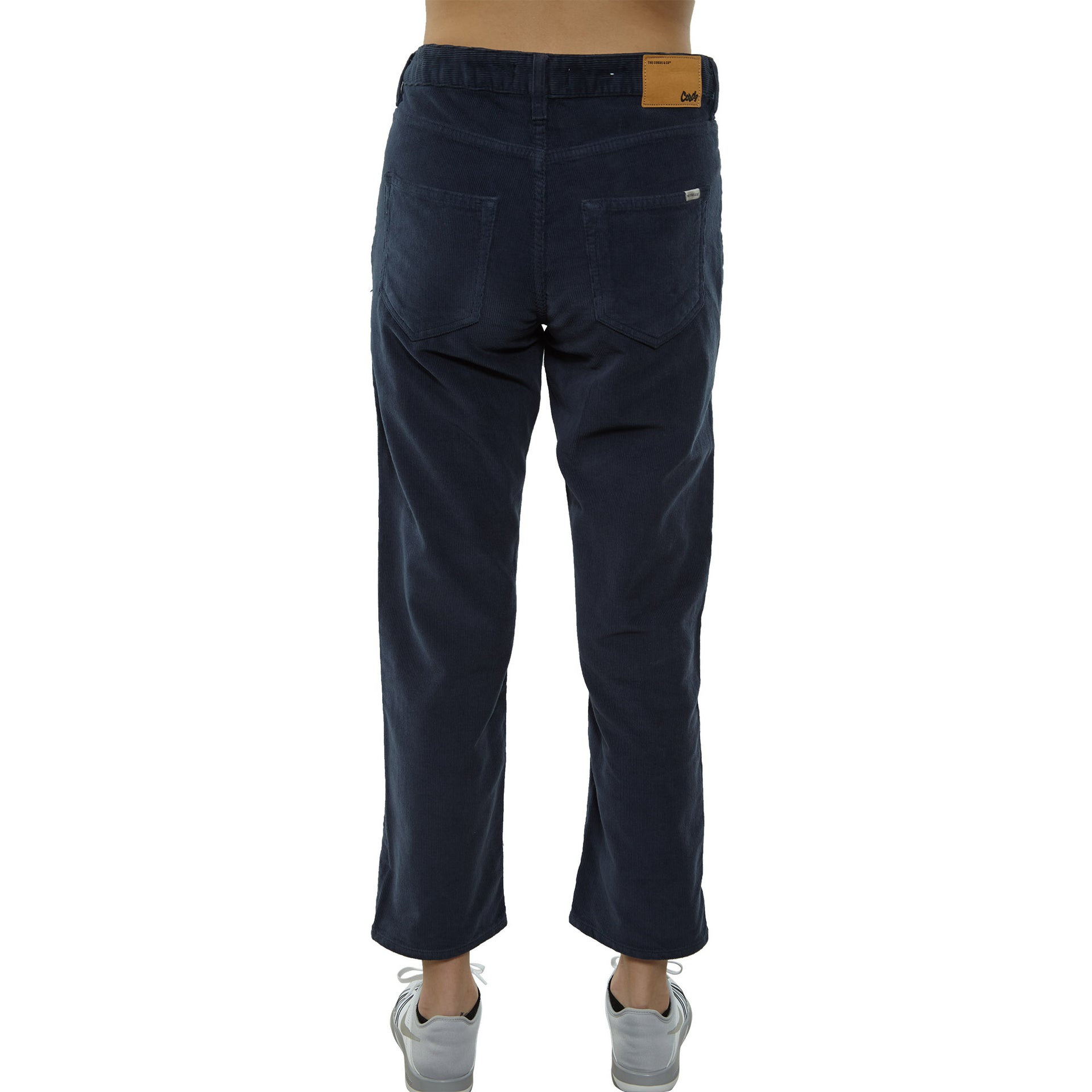 The Cords & Co 5-pocket Mid-waist/loose Fit Cropped Womens Style : Mom 17302308-047