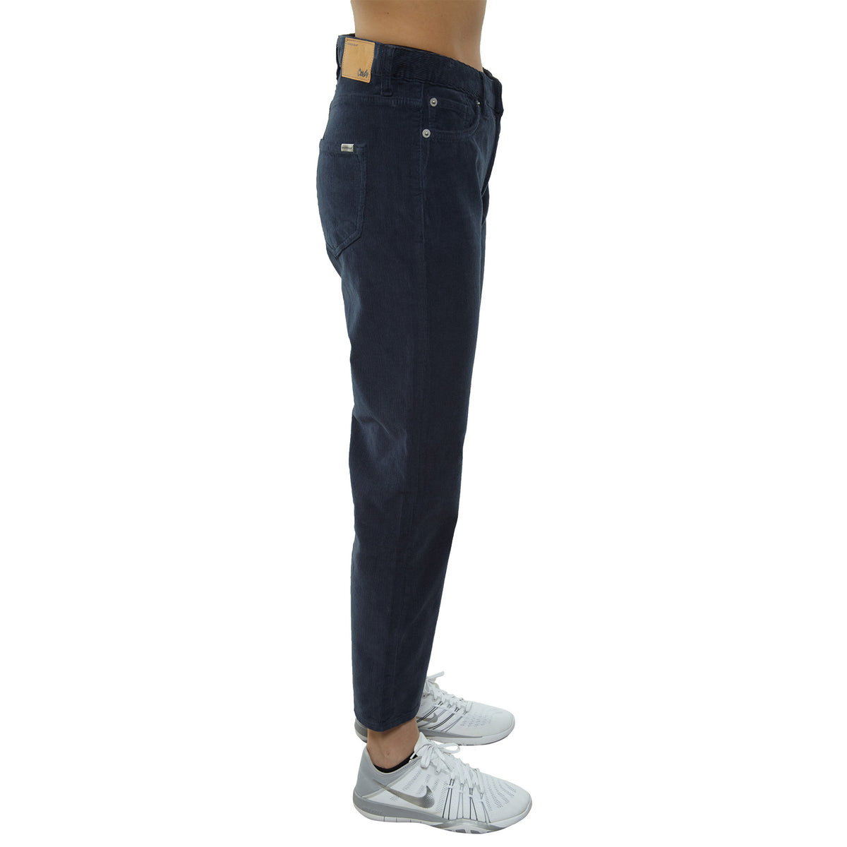 The Cords &amp; Co 5-pocket Mid-waist/loose Fit Cropped Womens Style : Mom 17302308-047