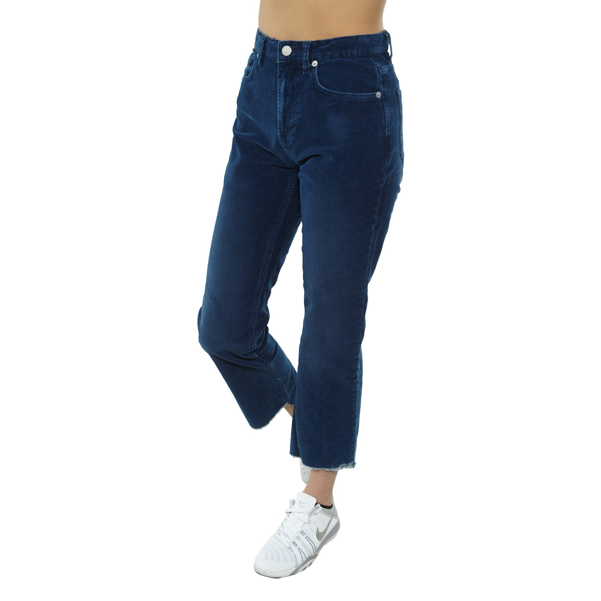 The Cords &amp; Co 5-pocket Mid-waist Slim Fit Cropped Step Cut Womens Style : Stella 18230312-050