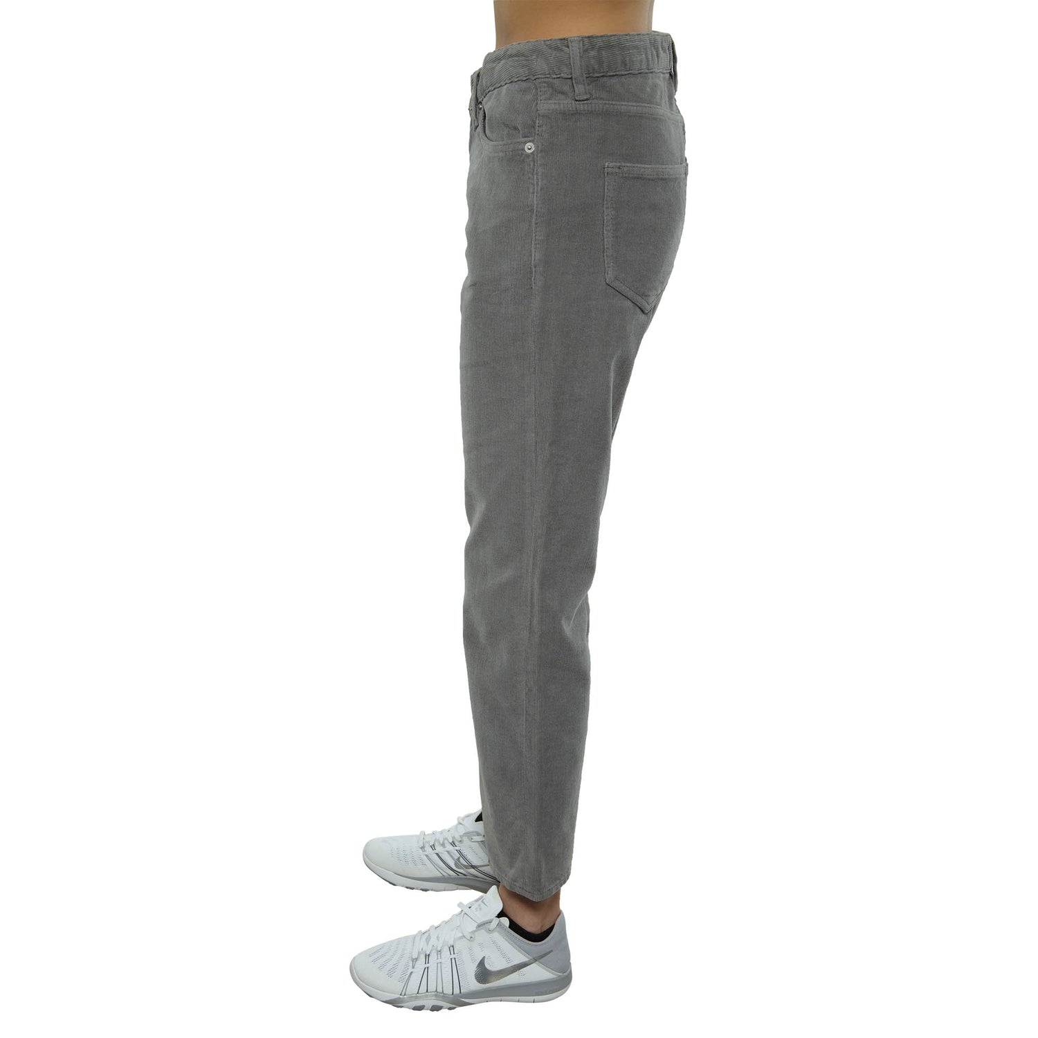 The Cords &amp; Co 5-pocket Mid Waist Loose Fit Cropped Womens Style : Mom 17302308-208