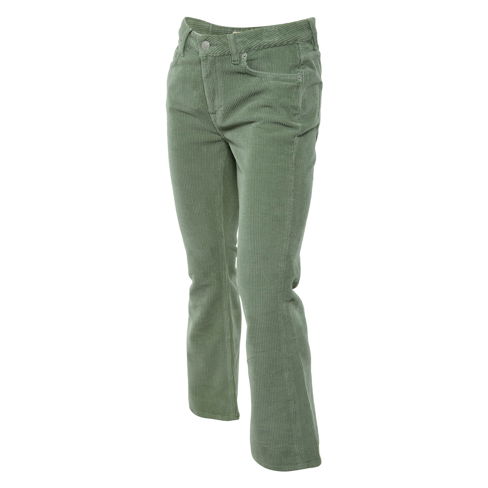 The Cords &amp; Co 5-pocket Mid Waist Straight Fit Cropped Leg Womens Style : Elin 17304319