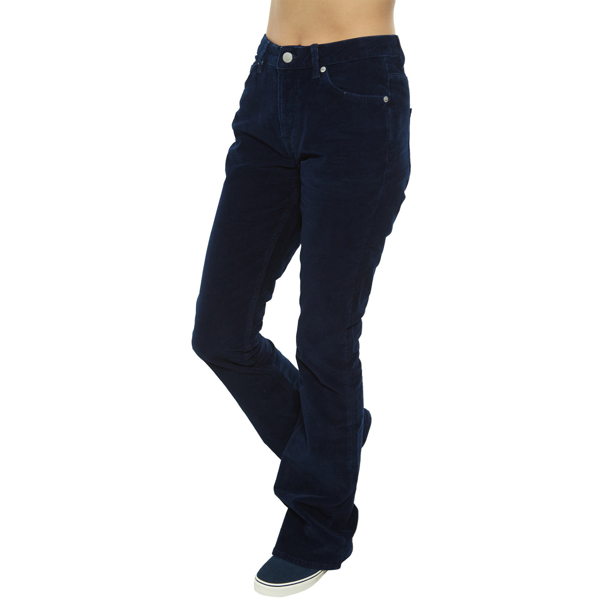 The Cords &amp; Co 5-pocket Mid-waist/slim Fit Flare Womens Style : Hip Ess 30 310-045