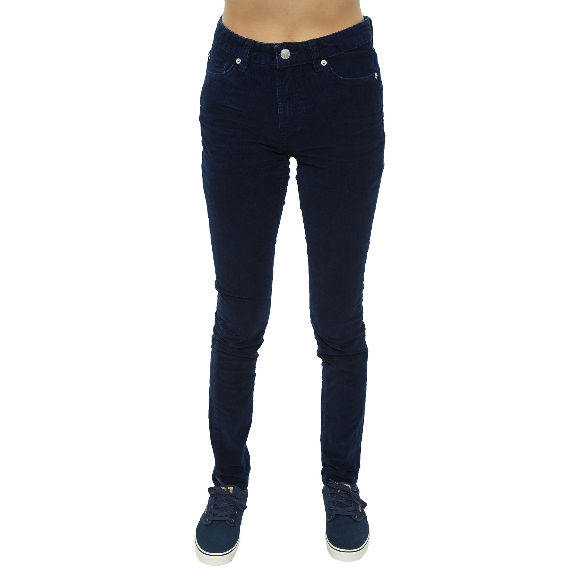 The Cords & Co 5-pocket High Waist Skinny Fit Tight Bottom Womens Style : Hey Ess30309